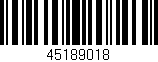 Código de barras (EAN, GTIN, SKU, ISBN): '45189018'