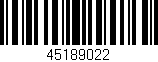 Código de barras (EAN, GTIN, SKU, ISBN): '45189022'