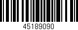 Código de barras (EAN, GTIN, SKU, ISBN): '45189090'