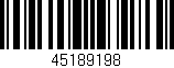 Código de barras (EAN, GTIN, SKU, ISBN): '45189198'