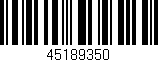 Código de barras (EAN, GTIN, SKU, ISBN): '45189350'