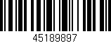 Código de barras (EAN, GTIN, SKU, ISBN): '45189897'