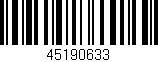 Código de barras (EAN, GTIN, SKU, ISBN): '45190633'