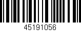 Código de barras (EAN, GTIN, SKU, ISBN): '45191056'