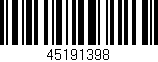 Código de barras (EAN, GTIN, SKU, ISBN): '45191398'