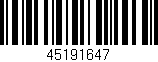Código de barras (EAN, GTIN, SKU, ISBN): '45191647'