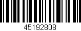 Código de barras (EAN, GTIN, SKU, ISBN): '45192808'