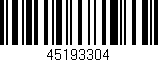 Código de barras (EAN, GTIN, SKU, ISBN): '45193304'