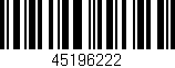 Código de barras (EAN, GTIN, SKU, ISBN): '45196222'