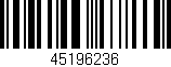 Código de barras (EAN, GTIN, SKU, ISBN): '45196236'