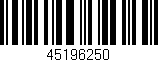 Código de barras (EAN, GTIN, SKU, ISBN): '45196250'