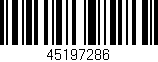 Código de barras (EAN, GTIN, SKU, ISBN): '45197286'