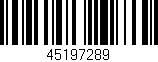 Código de barras (EAN, GTIN, SKU, ISBN): '45197289'