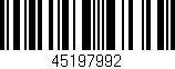 Código de barras (EAN, GTIN, SKU, ISBN): '45197992'