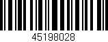 Código de barras (EAN, GTIN, SKU, ISBN): '45198028'