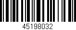 Código de barras (EAN, GTIN, SKU, ISBN): '45198032'