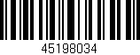 Código de barras (EAN, GTIN, SKU, ISBN): '45198034'