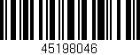 Código de barras (EAN, GTIN, SKU, ISBN): '45198046'