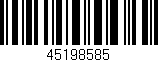 Código de barras (EAN, GTIN, SKU, ISBN): '45198585'