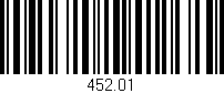 Código de barras (EAN, GTIN, SKU, ISBN): '452.01'