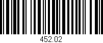 Código de barras (EAN, GTIN, SKU, ISBN): '452.02'