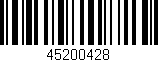 Código de barras (EAN, GTIN, SKU, ISBN): '45200428'