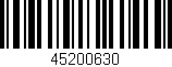 Código de barras (EAN, GTIN, SKU, ISBN): '45200630'