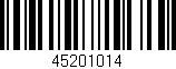 Código de barras (EAN, GTIN, SKU, ISBN): '45201014'