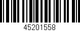 Código de barras (EAN, GTIN, SKU, ISBN): '45201558'