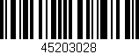 Código de barras (EAN, GTIN, SKU, ISBN): '45203028'