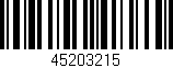 Código de barras (EAN, GTIN, SKU, ISBN): '45203215'