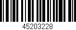 Código de barras (EAN, GTIN, SKU, ISBN): '45203228'