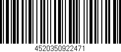 Código de barras (EAN, GTIN, SKU, ISBN): '4520350922471'