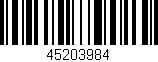 Código de barras (EAN, GTIN, SKU, ISBN): '45203984'