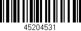 Código de barras (EAN, GTIN, SKU, ISBN): '45204531'