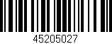 Código de barras (EAN, GTIN, SKU, ISBN): '45205027'
