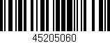 Código de barras (EAN, GTIN, SKU, ISBN): '45205060'
