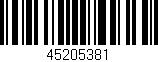 Código de barras (EAN, GTIN, SKU, ISBN): '45205381'