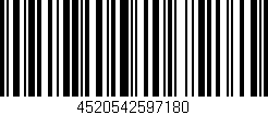 Código de barras (EAN, GTIN, SKU, ISBN): '4520542597180'