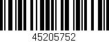 Código de barras (EAN, GTIN, SKU, ISBN): '45205752'