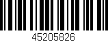 Código de barras (EAN, GTIN, SKU, ISBN): '45205826'