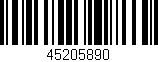Código de barras (EAN, GTIN, SKU, ISBN): '45205890'
