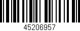 Código de barras (EAN, GTIN, SKU, ISBN): '45206957'