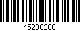Código de barras (EAN, GTIN, SKU, ISBN): '45208208'