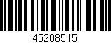 Código de barras (EAN, GTIN, SKU, ISBN): '45208515'