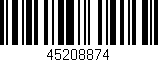 Código de barras (EAN, GTIN, SKU, ISBN): '45208874'