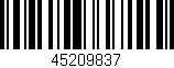 Código de barras (EAN, GTIN, SKU, ISBN): '45209837'