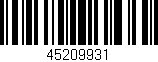 Código de barras (EAN, GTIN, SKU, ISBN): '45209931'