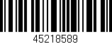 Código de barras (EAN, GTIN, SKU, ISBN): '45218589'