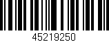 Código de barras (EAN, GTIN, SKU, ISBN): '45219250'